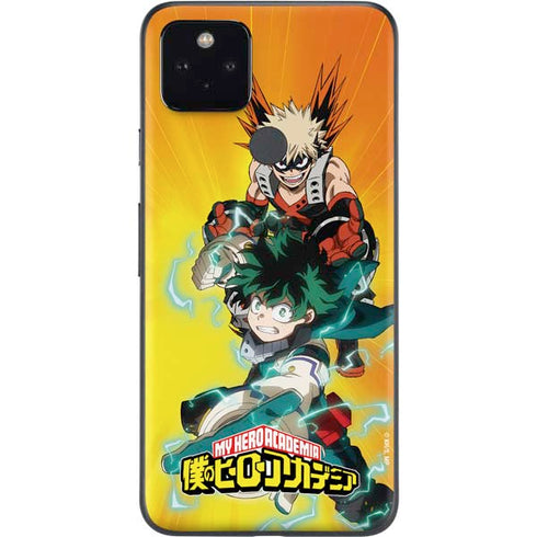 My Hero Academia Deku and Bakugo Season 5 Google Pixel 5a Skin